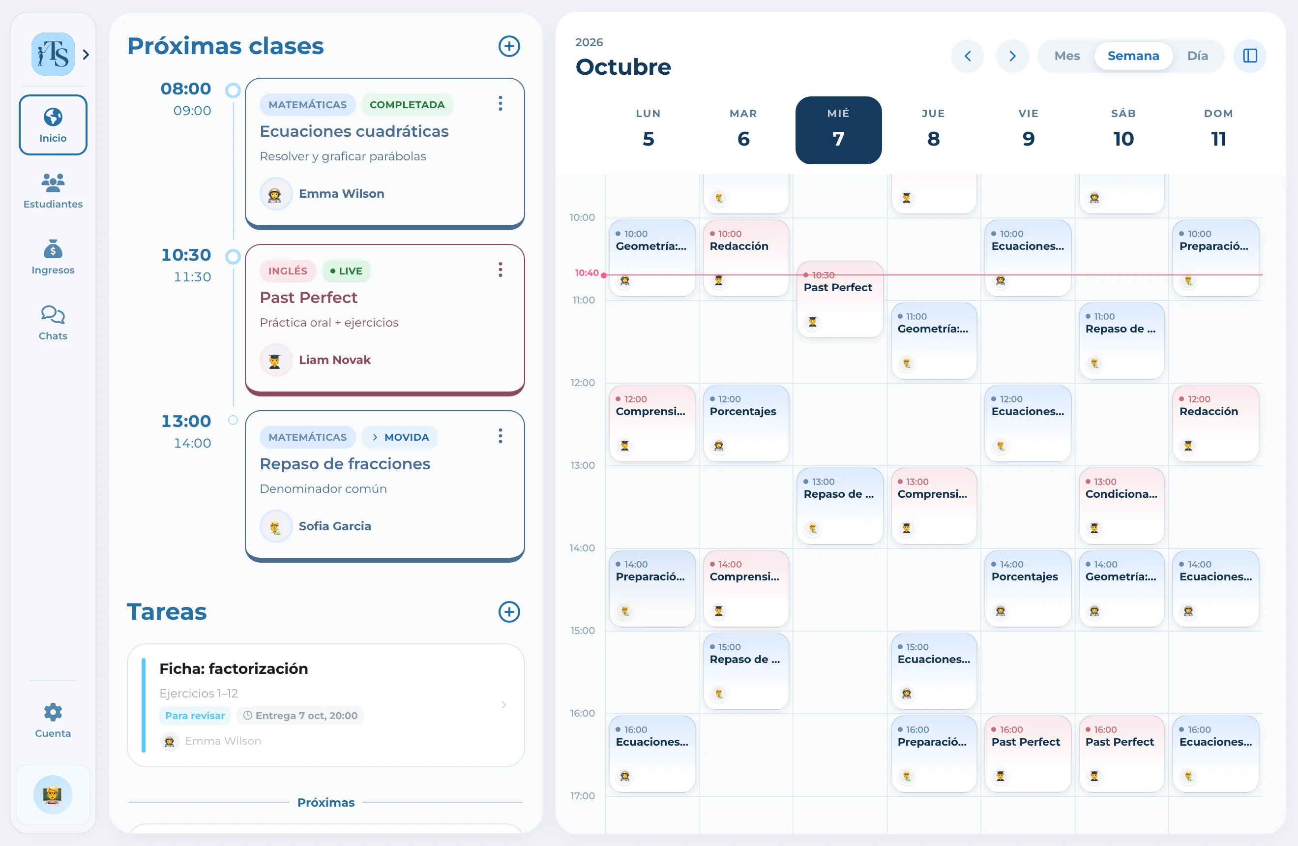 Teach Space — Espacio del profesor